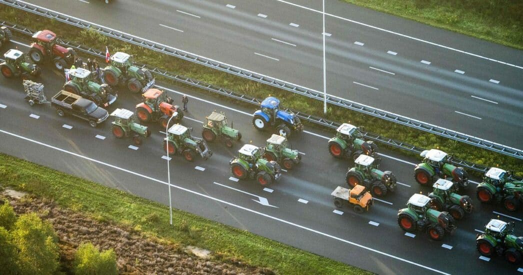 Забастовка фермеров в Нидерландах